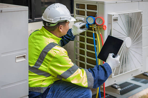 Professional Air Duct Cleaning technician working in Hillsboro, KS
